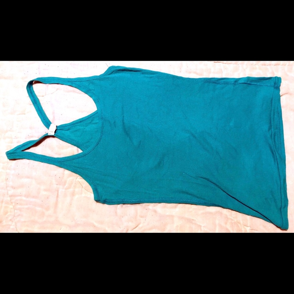 Twenty one by forever 21 teal racer back tank top